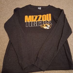 Men's Mizzou Tigers long sleeve thermal shirt